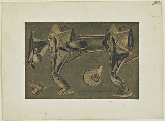 Max Ernst - The Horse He's Sick, vintage art, A3 (16x12")  Poster Print 