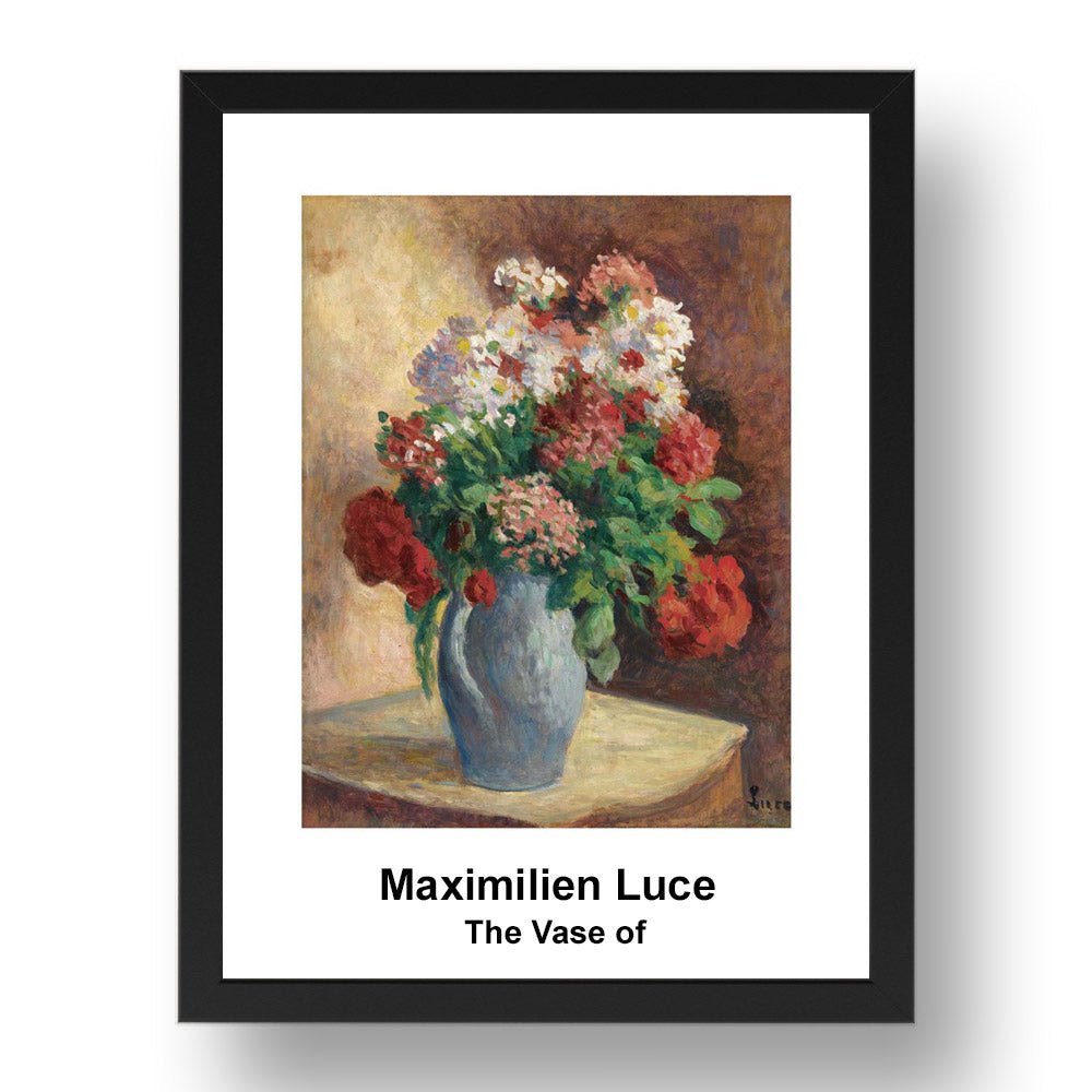 Maximilien Luce: The Vase of, vintage impressionist artwork, 17x13"(A3) Frame