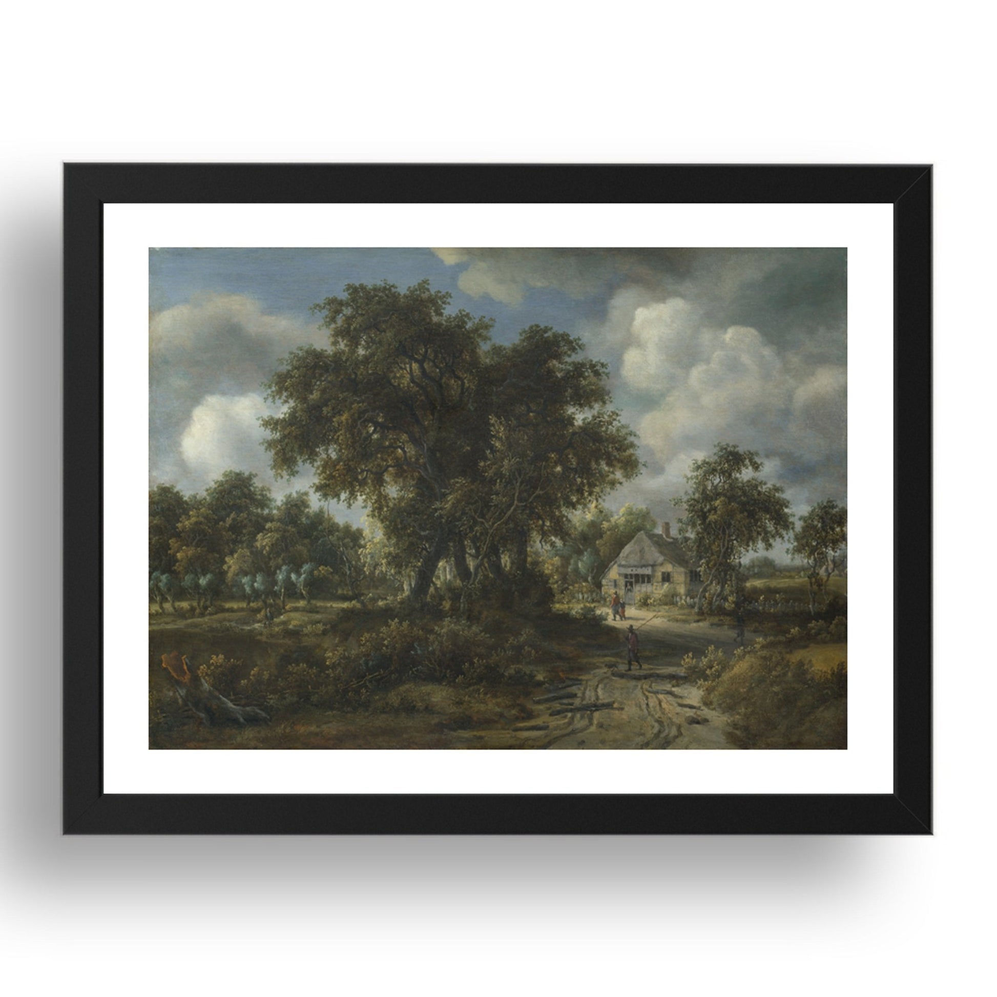 Meindert Hobbema: A Woody Landscape, Poster in 17x13"(A3) Frame