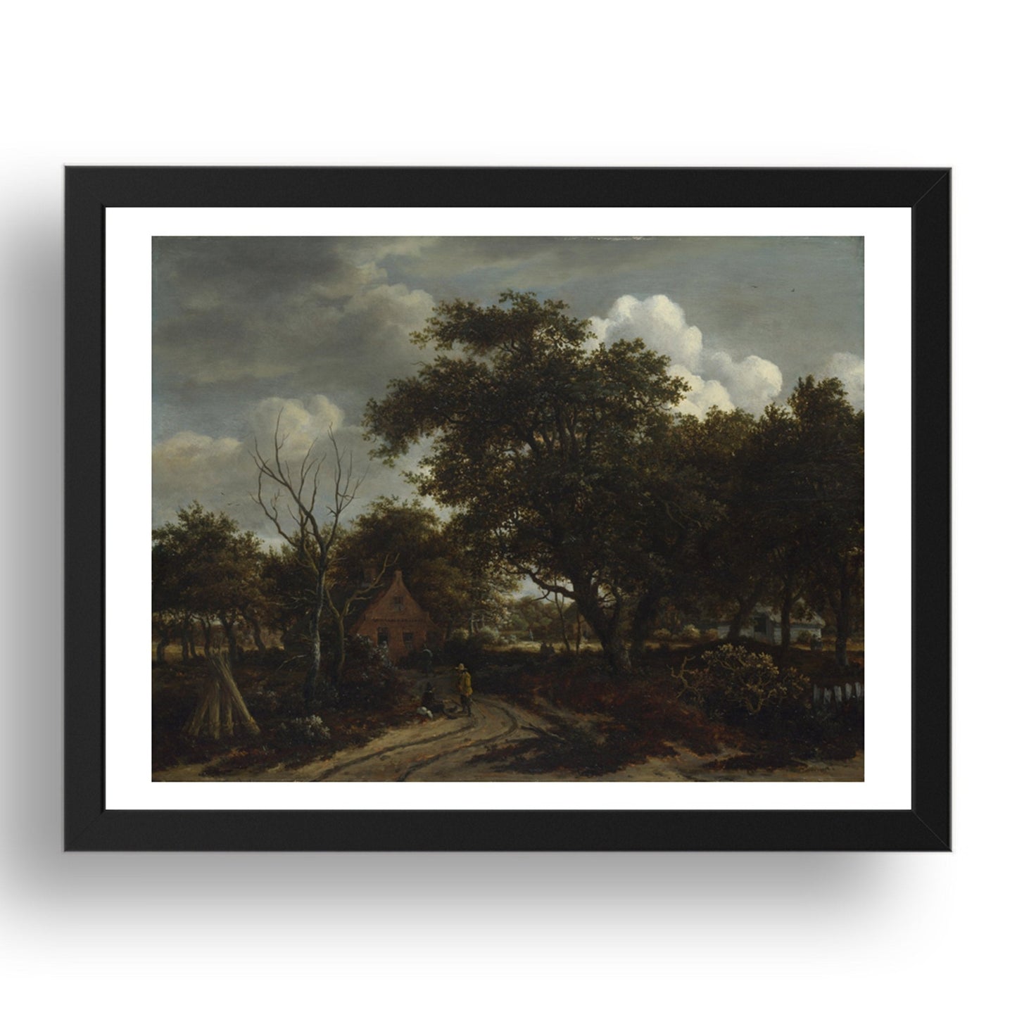 Meindert Hobbema: Cottages in a Wood, Poster in 17x13"(A3) Frame
