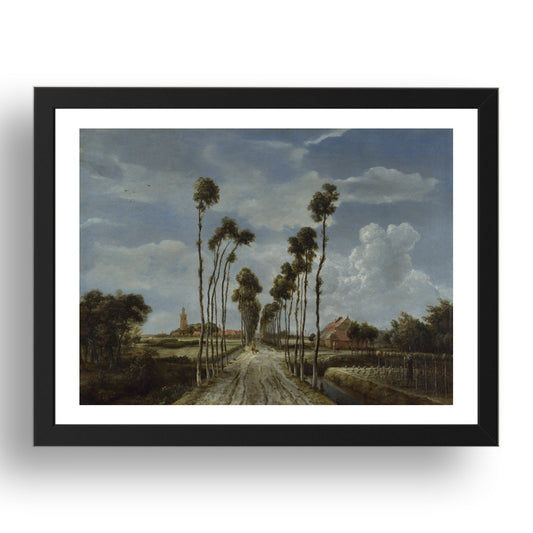 Meindert Hobbema: The Avenue at Middelharnis, Poster in 17x13"(A3) Frame