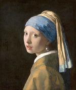 Girl with a Pearl Earring by Jan Vermeer, vintage art, modern poster print