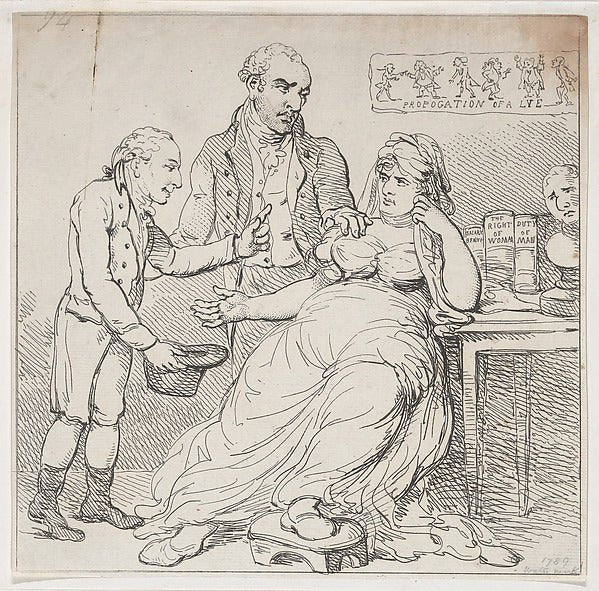 Melpomene in the Dumps  or Child's Play Defended by Theatrical, vintage art, A3 (16x12") Poster Print