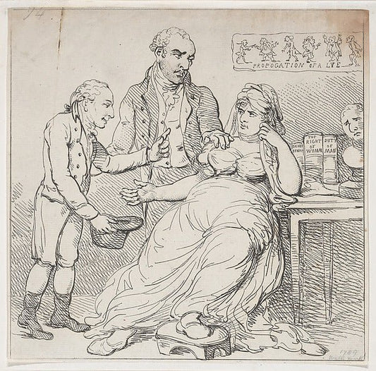 Melpomene in the Dumps  or Child's Play Defended by Theatrical, vintage art, A3 (16x12") Poster Print