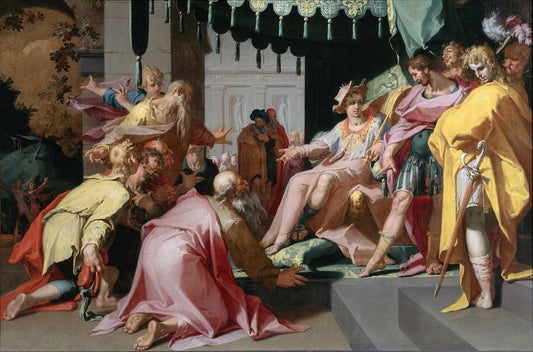 Mercury, Argus and Io, vintage artwork by Abraham Bloemaert, 12x8" (A4) Poster