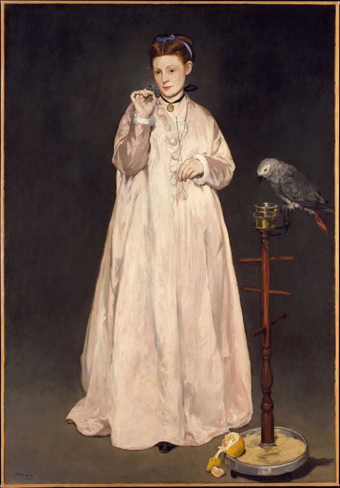 Young lady in 1866 by E. Manet, 12x8" (A4) Poster