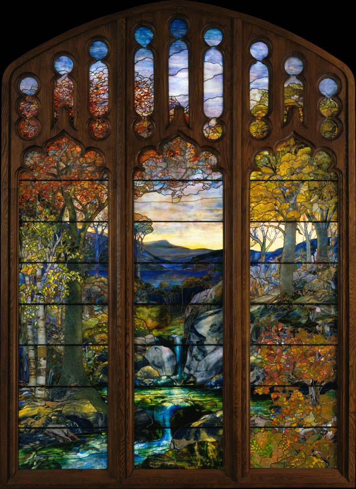 autumn landscape by L.C.Tiffany,1923-4, 12x8" (A4) Poster