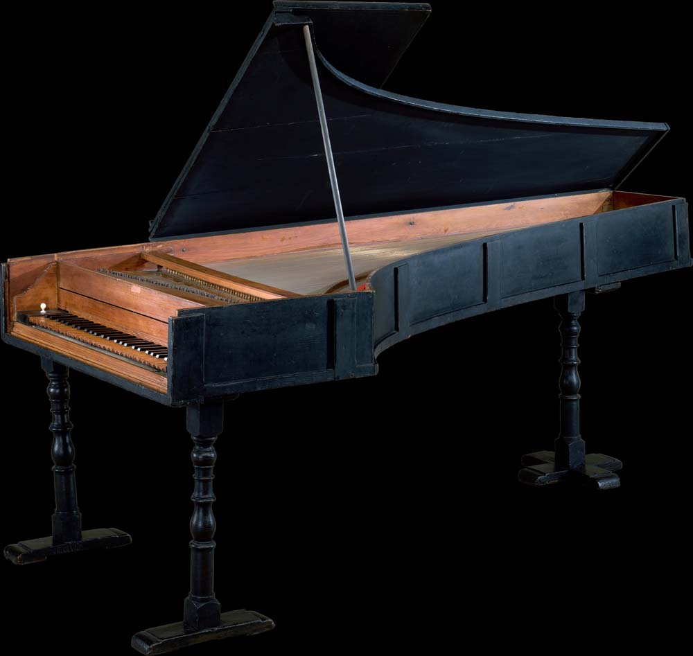 grand piano by B. Cristofori, 1720, 12x8" (A4) Poster