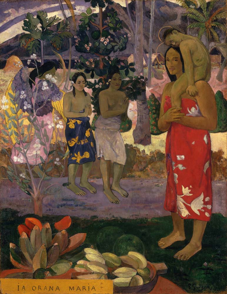 la orana maria (hail mary) by P.Gauguin, 12x8" (A4) Poster