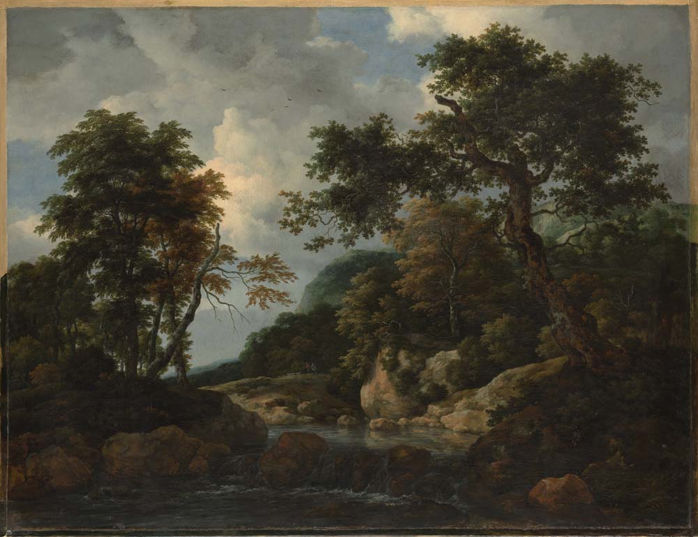 the forest stream by J. van Ruisdael , 12x8" (A4) Poster