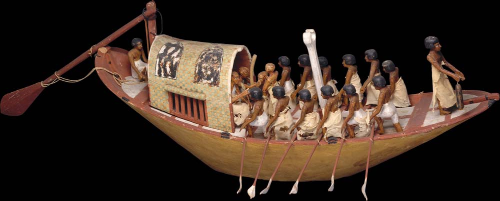 travelling boat being rowed by Unknown, 12x8" (A4) Poster