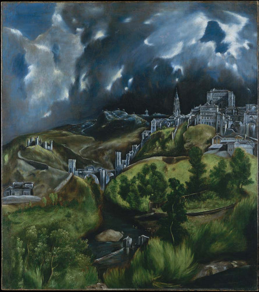 view of toldeo by El Greco, 12x8" (A4) Poster