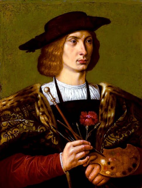 Michael Ostendorfer, vintage artwork by Michael Ostendorfer, A3 (16x12") Poster Print