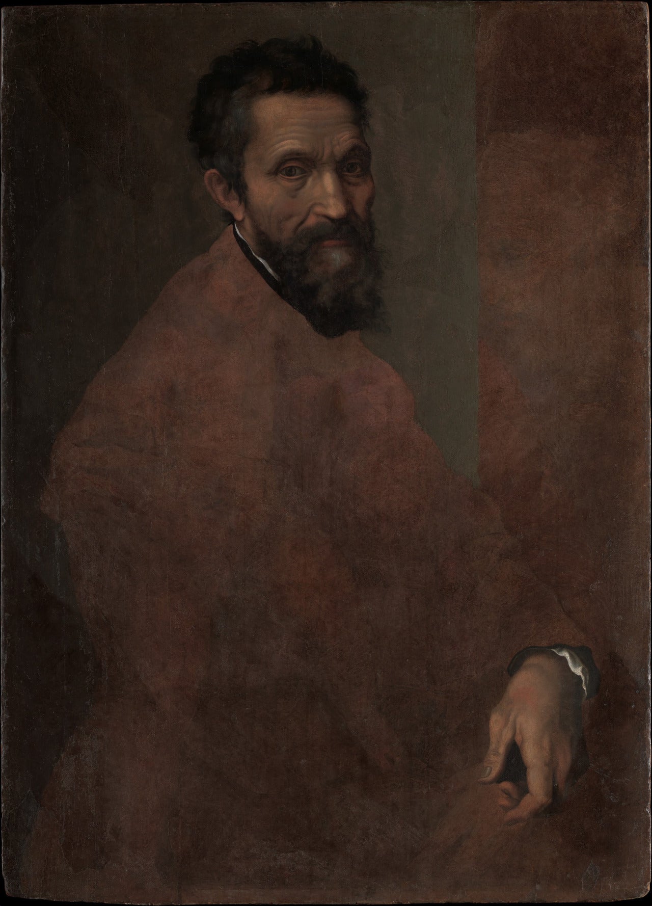 Michelangelo Buonarroti, vintage artwork by Daniele da Volterra, A3 (16x12") Poster Print