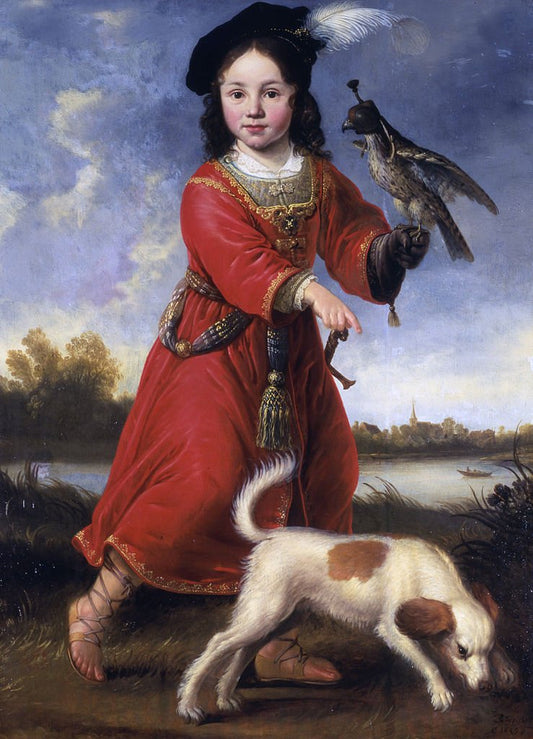Michiel Pompe van Slingelandt, vintage artwork by Jacob Gerritsz. Cuyp, 12x8" (A4) Poster