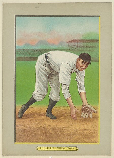 :Mickey Doolin Shortstop Philadelphia Phillies  from Turkey-16x12"(A3) Poster