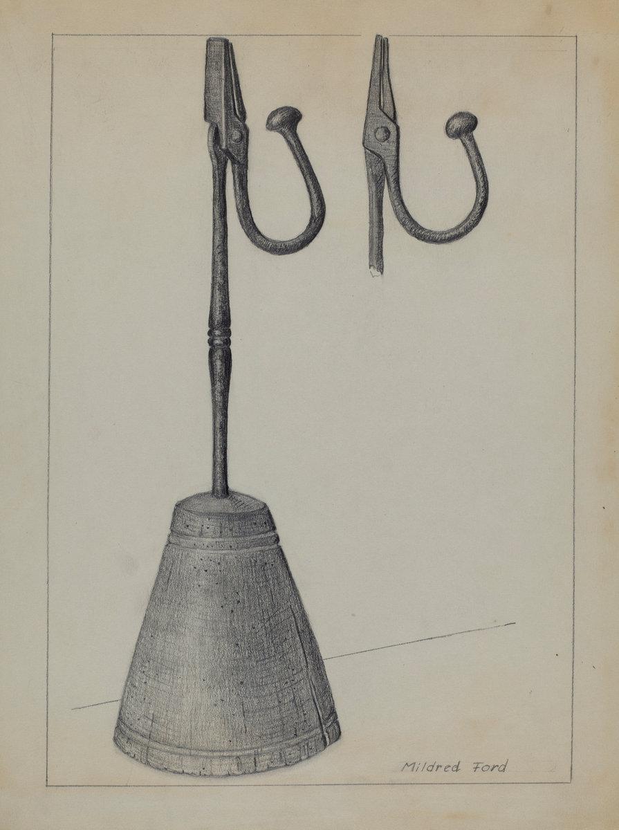 Mildred Ford:Rush Light Stand,16x12"(A3) Poster