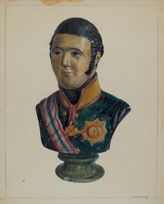 Mina Lowry:Portrait Bust,16x12"(A3) Poster