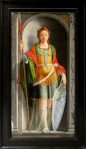 Minerva, vintage artwork by Fra Bartolomeo, A3 (16x12") Poster Print