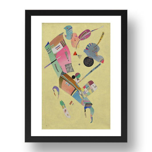  MODERATION by Wassily Kandinsky, 17x13" Frame