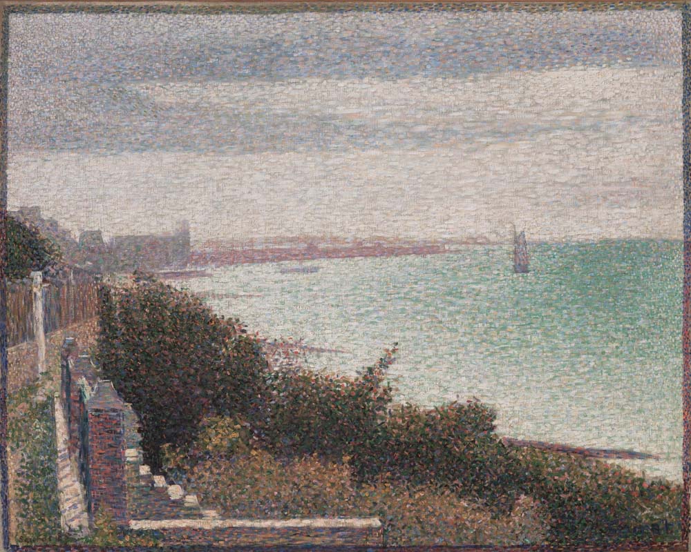grandcamp, evening by G.P. Seurat, 12x8" (A4) Poster