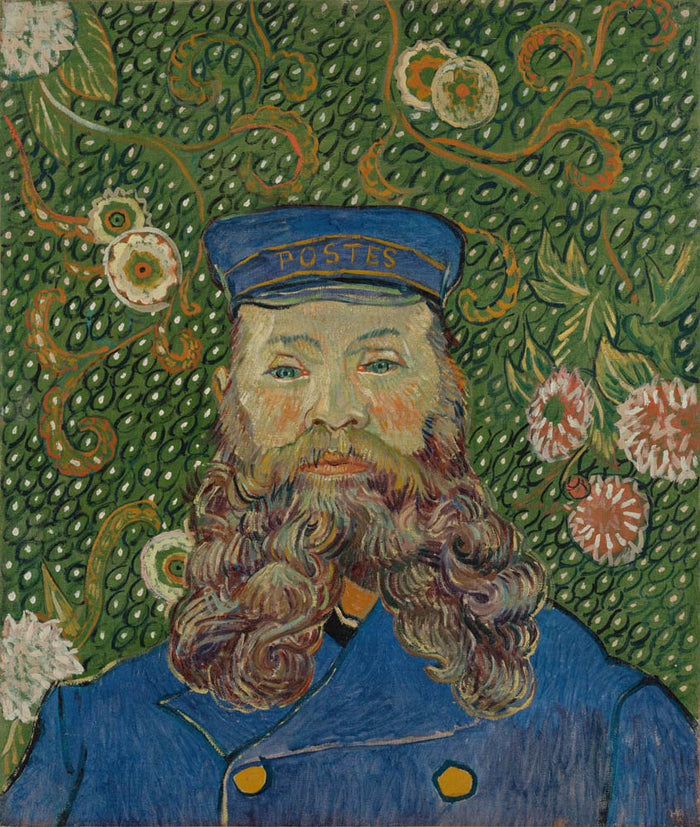 portrait of joseph roulin by V.van Gogh, 12x8