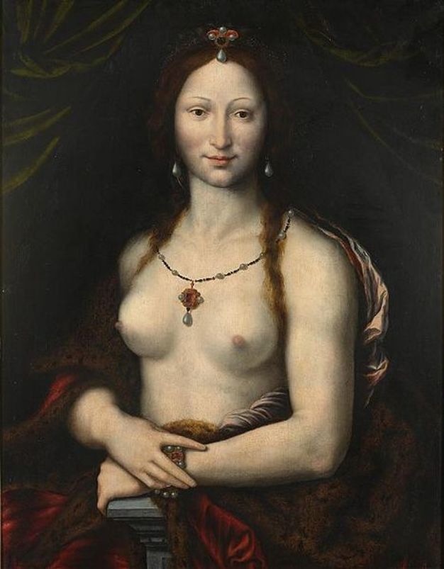 Mona Vanna, vintage artwork by Joos van Cleve, A3 (16x12") Poster Print