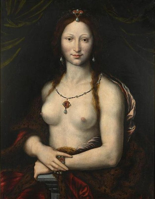 Mona Vanna, vintage artwork by Joos van Cleve, A3 (16x12") Poster Print