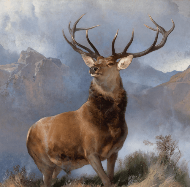 Monarch of the Glen by Edwin Landseer, vintage art, modern poster print