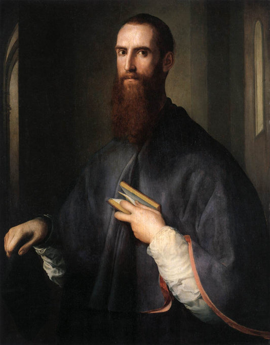 Monsignor Giovanni della Casa, vintage artwork by Pontormo, A3 (16x12") Poster Print