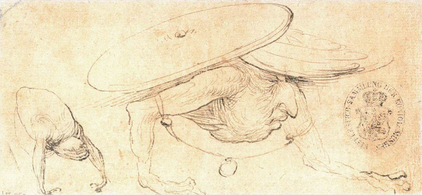 Monster, vintage artwork by Jheronimus Bosch, A3 (16x12") Poster Print