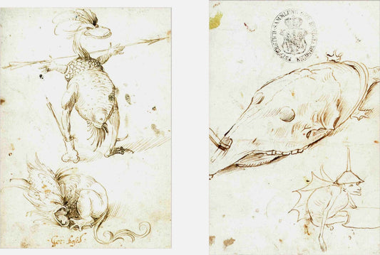 Monsters, vintage artwork by Jheronimus Bosch, A3 (16x12") Poster Print