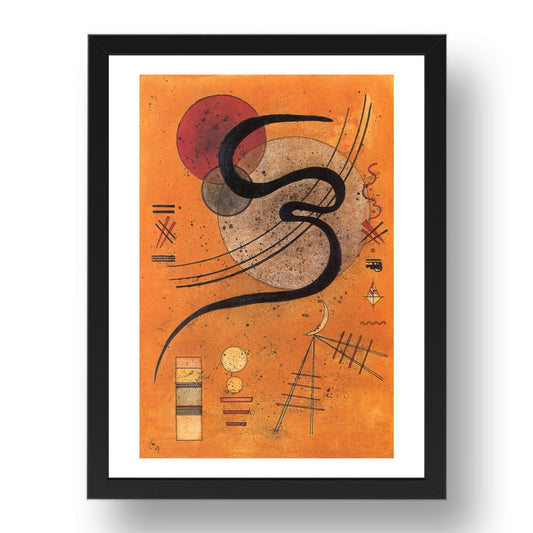 Mood Line 1927 by Wassily Kandinsky, 17x13" Frame