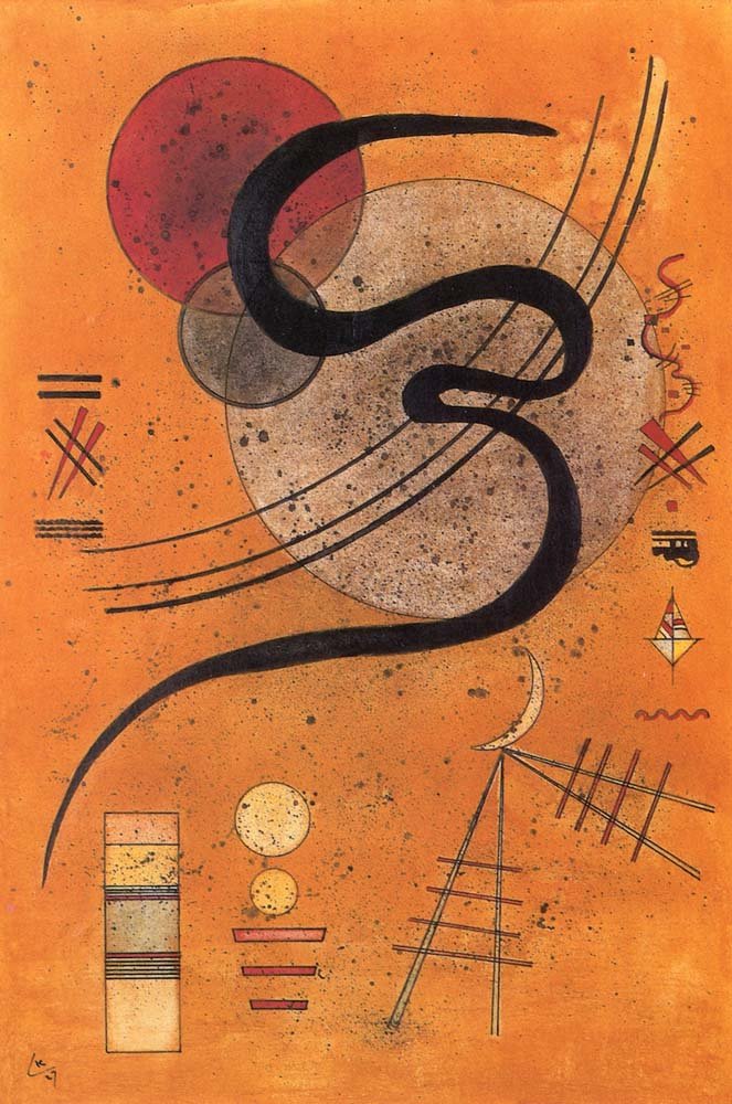 Mood Line - Wassily Kandinsky -1927 by Wassily Kandinsky, 23x16"( A2 size ) Poster Print