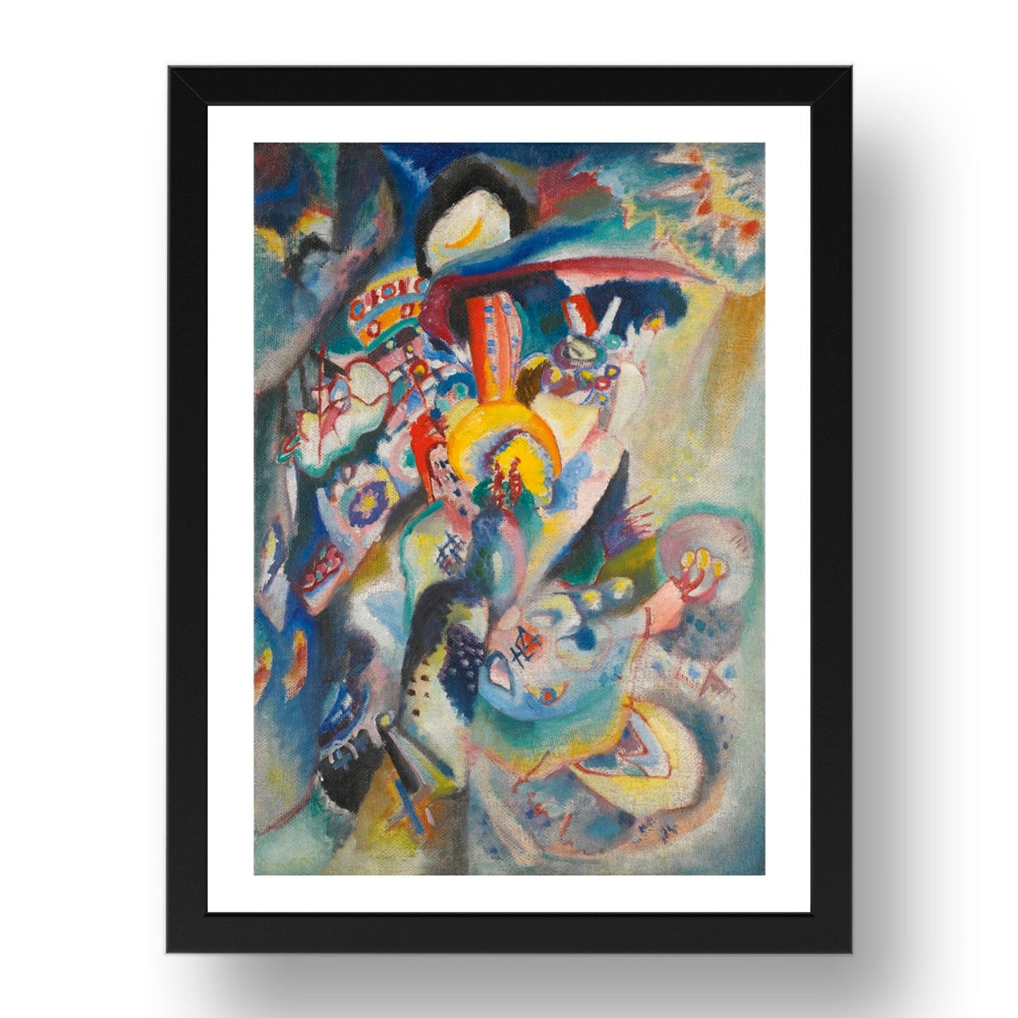 Moscow II by Wassily Kandinsky, 17x13" Frame