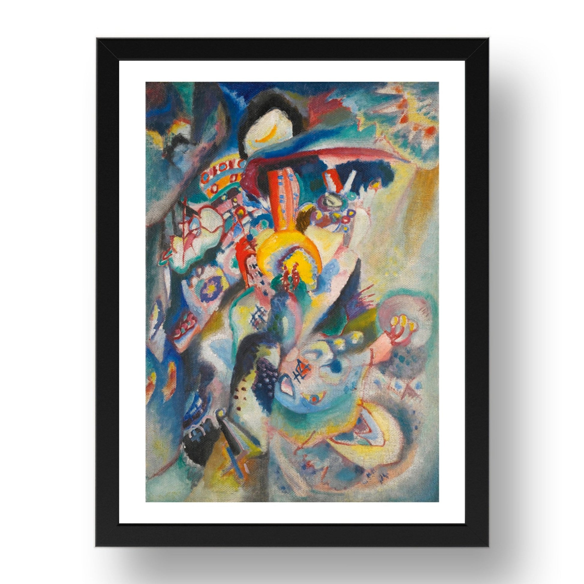 Moscow II by Wassily Kandinsky, 17x13" Frame