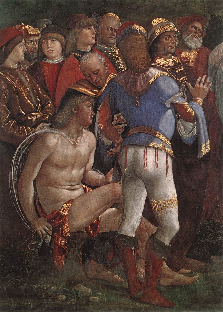 Moses's Testament and Death (detail), vintage artwork by Luca Signorelli, A3 (16x12") Poster Print