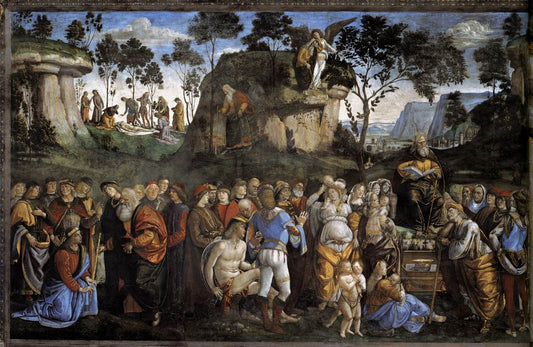 Moses's Testament and Death, vintage artwork by Luca Signorelli, A3 (16x12") Poster Print