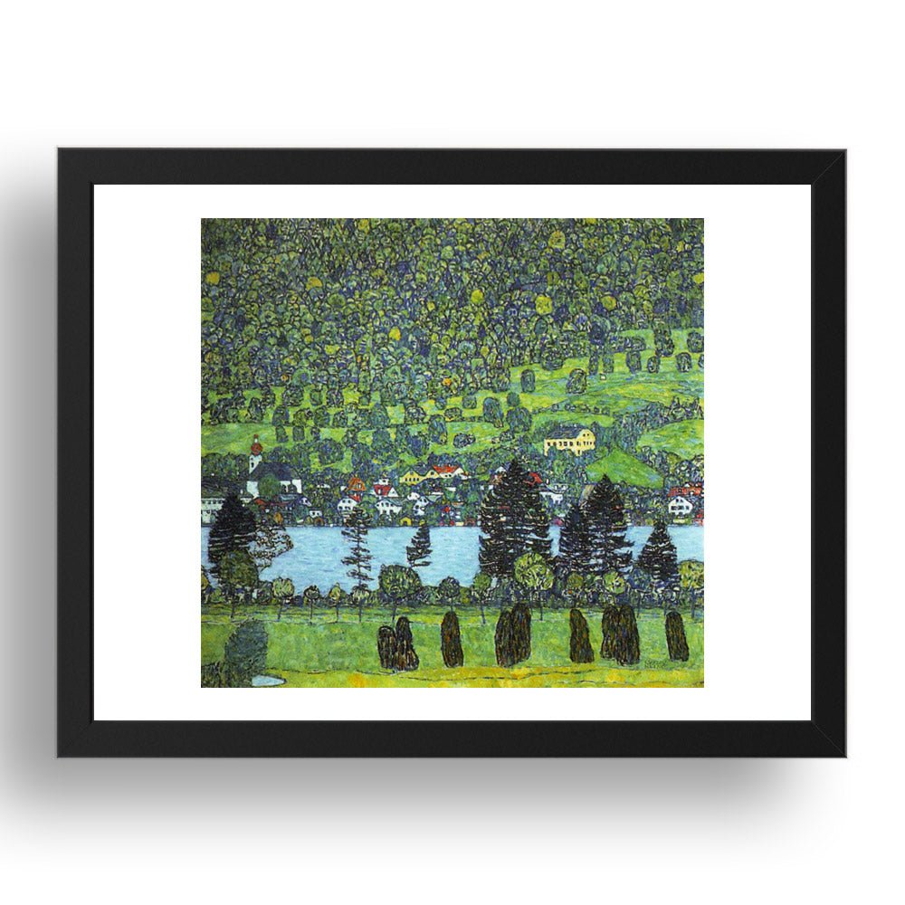Mountain slope at Unterach Date unknown by Gustav Klimt, 17x13" Frame