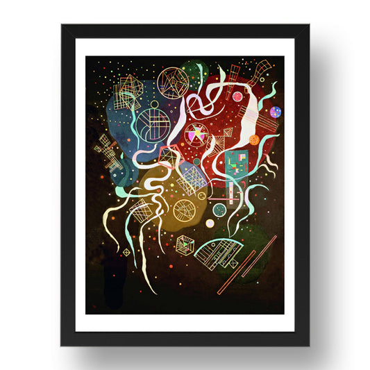 movement i 1935 by Wassily Kandinsky, 17x13" Frame