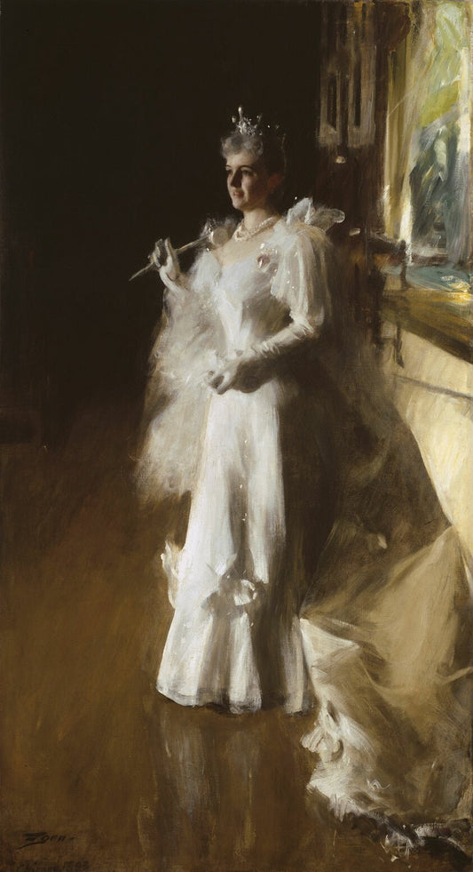 Mrs. Potter Palmer by  Anders Leonard Zorn, 23x16"( A2 size) Poster Print
