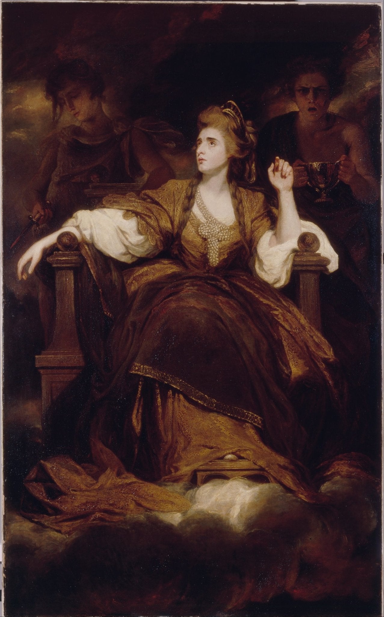 Mrs. Siddon as the Tragic Muse by Sir Joshua Reynolds, vintage art, modern poster print