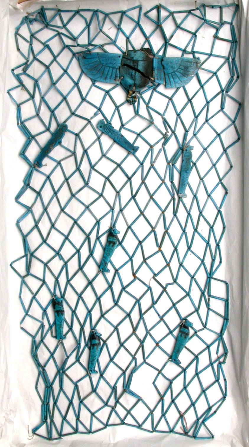 Mummy Net with Amulets by  Egyptian, 23x16"( A2 size) Poster Print