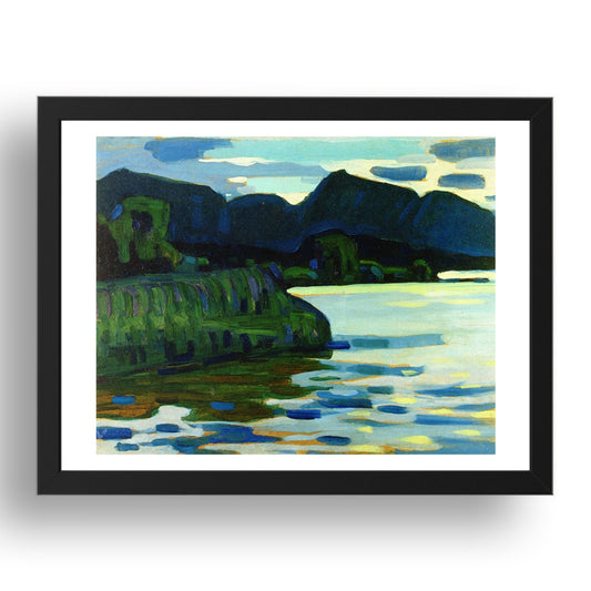 Murnau Coastline II 1908 by Wassily Kandinsky, 17x13" Frame