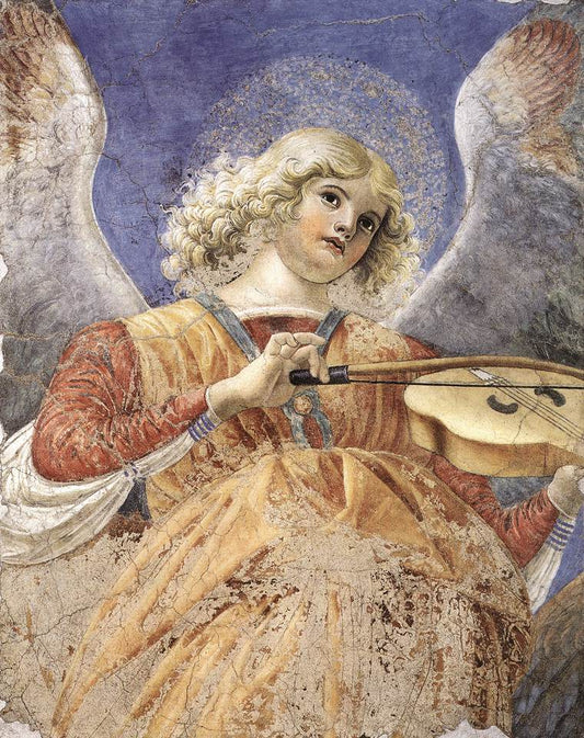 Musician Angel, vintage artwork by Melozzo da Forlì, A3 (16x12") Poster Print