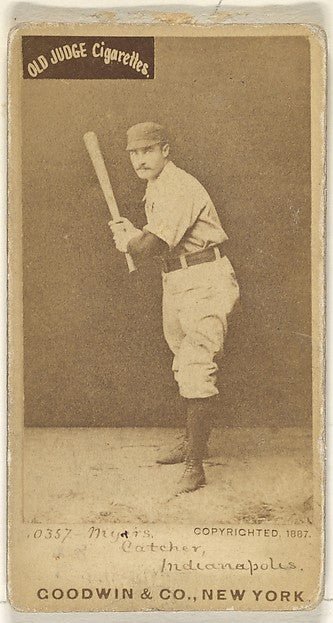 :Myers Catcher Indianapolis from the Old Judge series for Ol-16x12"(A3) Poster