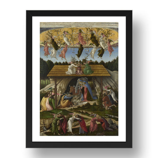 Mystic Nativity, Sandro Botticelli,  vintage art, A3 (16x12") Poster Print