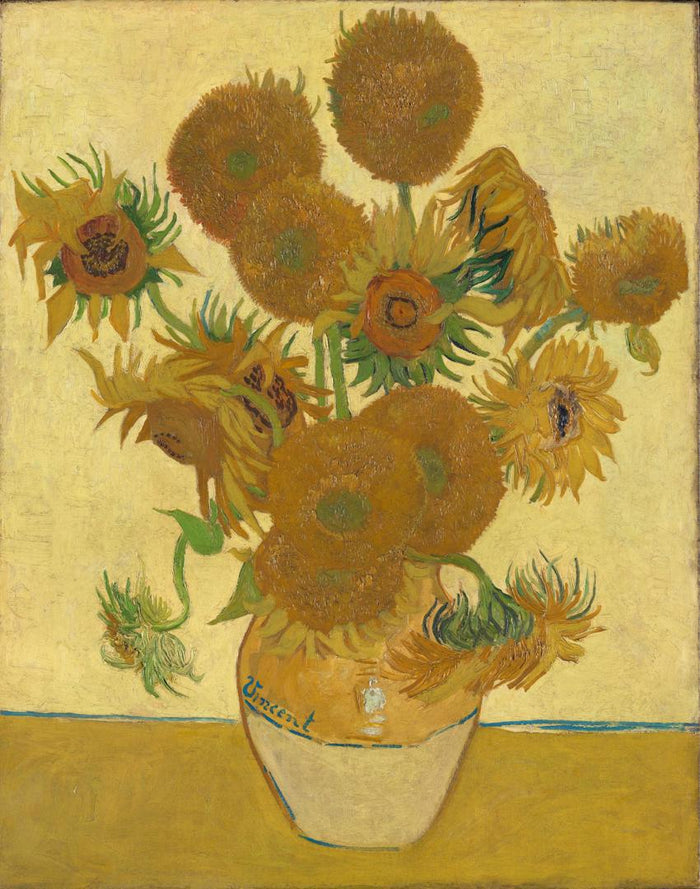 Sunflowers by Vincent van Gogh, vintage art, modern poster print