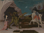 St. George and the Dragon by Paolo Uccello, vintage art, modern poster print