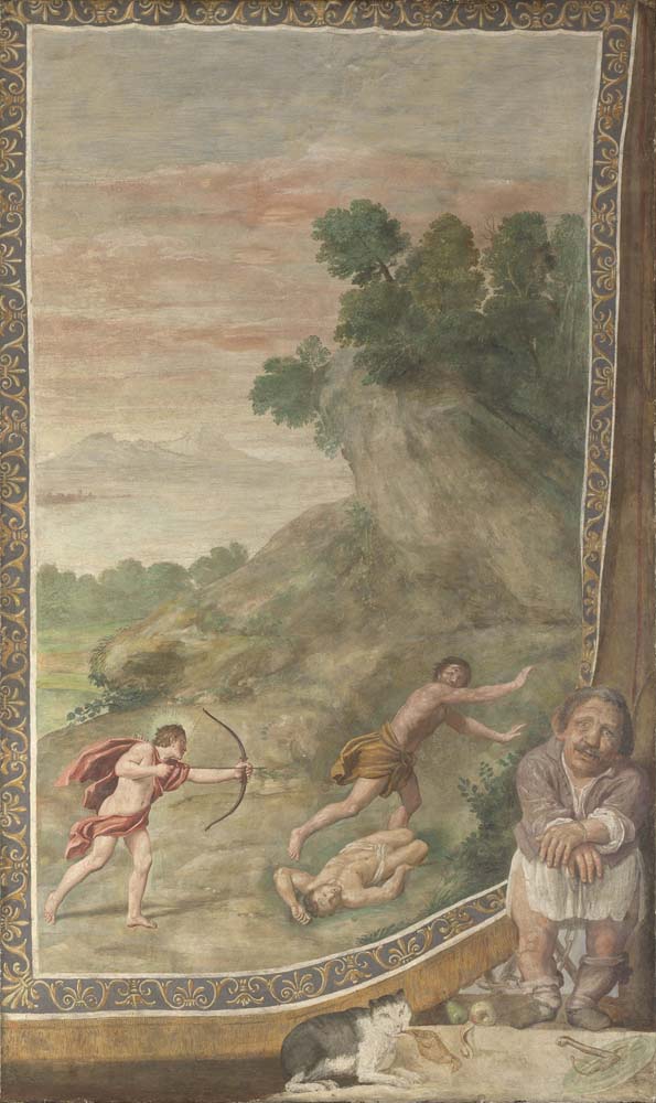 apollo killing the cyclops by Domenichino , 12x8" (A4) Poster